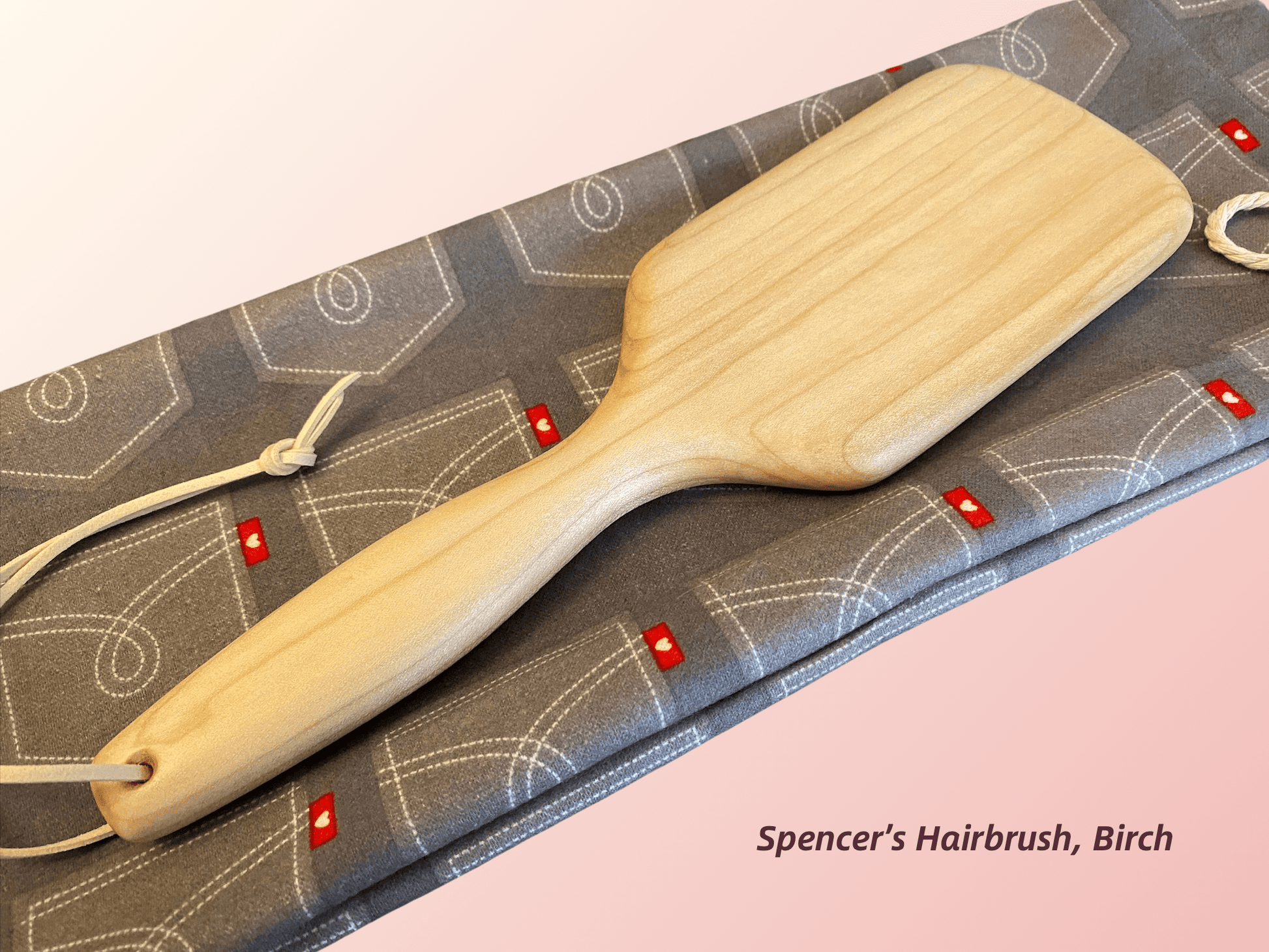 Spencer's Hairbrush by LRS Toys is a classic hairbrush spanking paddle available in your choice of hardwoods