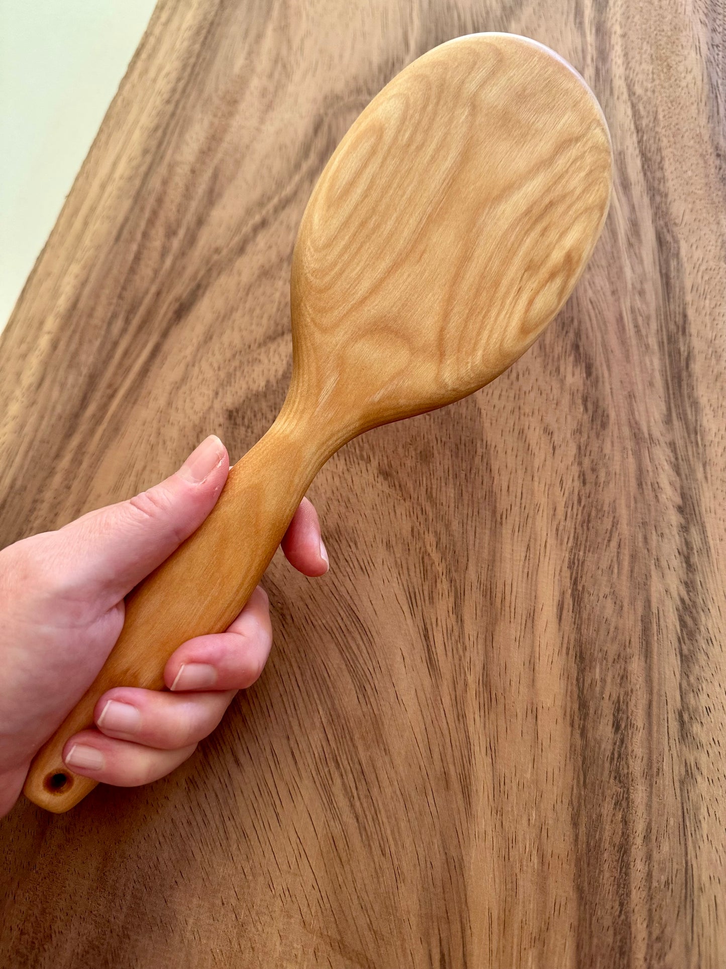 NEW! Winter 2026 Limited Edition Stevie Rose’s Hairbrush Spanking Paddle in Birch: 11.5” Hairbrush-Style OTK Paddle