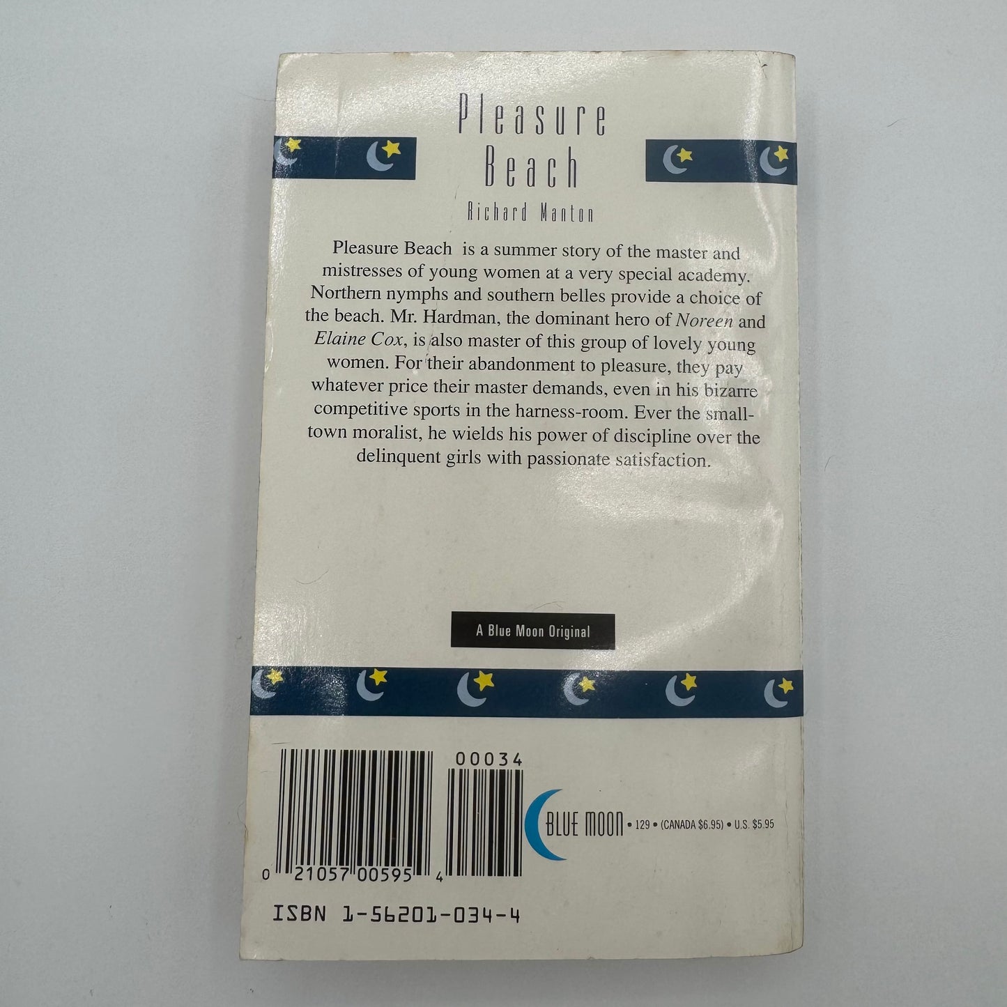 Pleasure Beach by Richard Manton (Blue Moon Books - 1993)