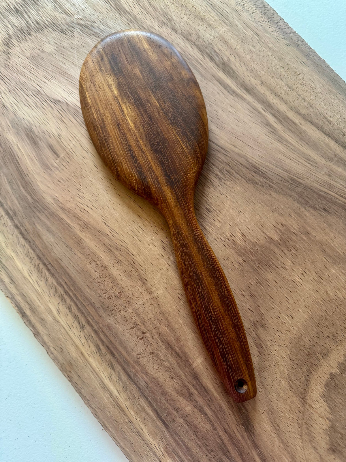 Autumn 2026 Limited Edition Stevie Rose’s Hairbrush Spanking Paddle in Genuine Teak: 11.5 Inch Hairbrush-Style OTK Paddle