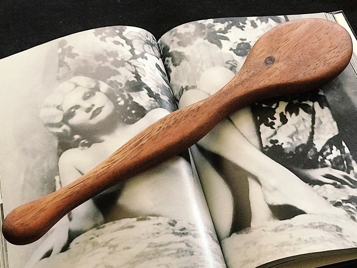 The Miss Jolly wood spanking paddle by LRS Toys is available in your choice of hardwoods. Unique OTK spanking implement.